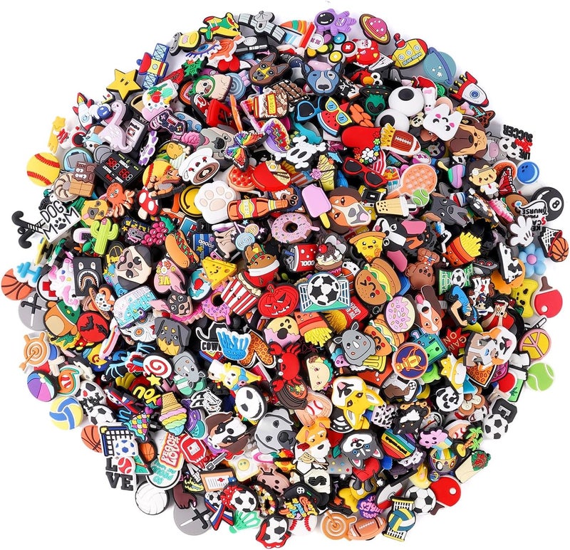 LDCNO Lot of 30,50,100 pcs Random Shoe Charms - Perfect Gifts for Girls and Boys - Fun Shoe Accessories for Children - Image 1